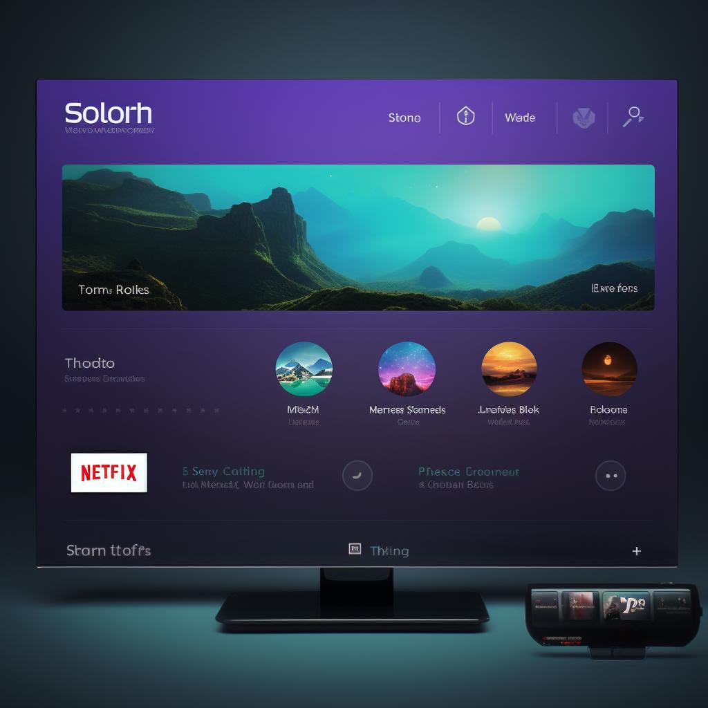 The Roku home screen with the 'Settings' option highlighted.