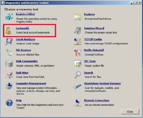 Resetting passwords