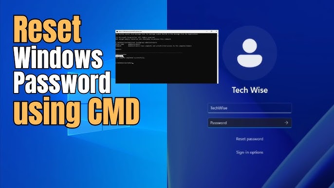 Windows 12 password reset wizard showing USB reset disk creation