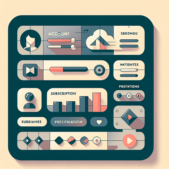 Hulu app account section interface
