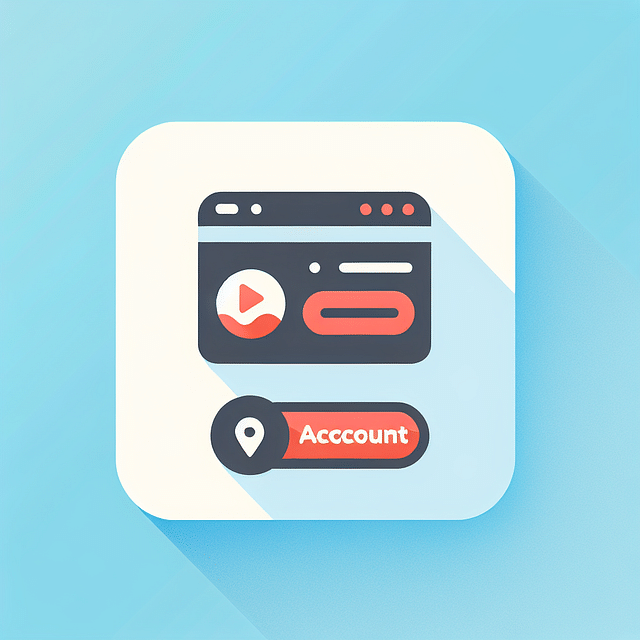 screenshot of Hulu profile icon with dropdown menu showing 'Account' option