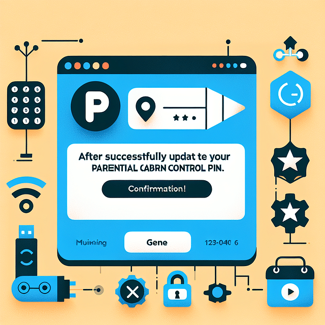 screenshot of Hulu's confirmation message for successfully updated Parental Control PIN
