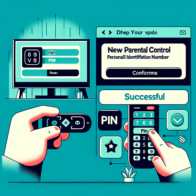 Entering a new 4-digit Parental Control PIN on Hulu