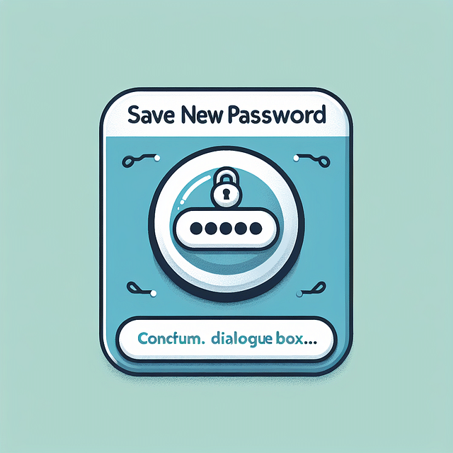 Button to save new Pandora password and confirmation message