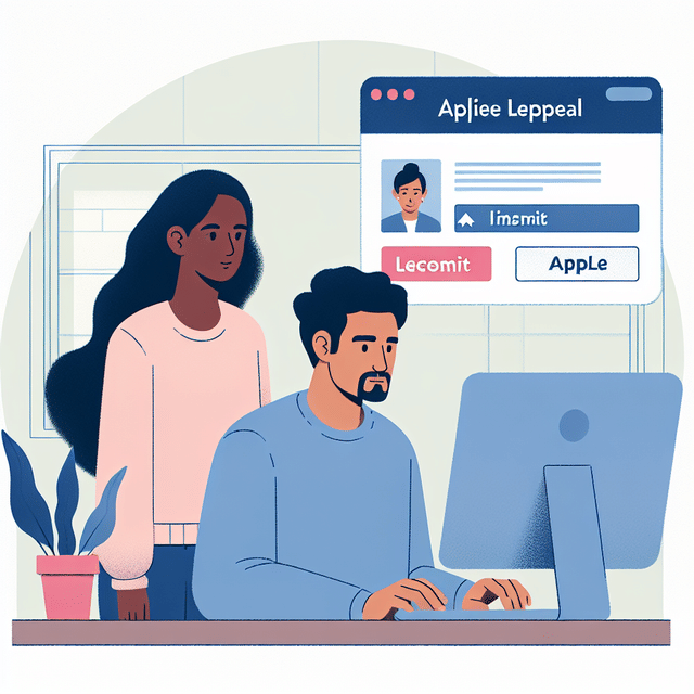 person clicking the submit button on an online appeal form