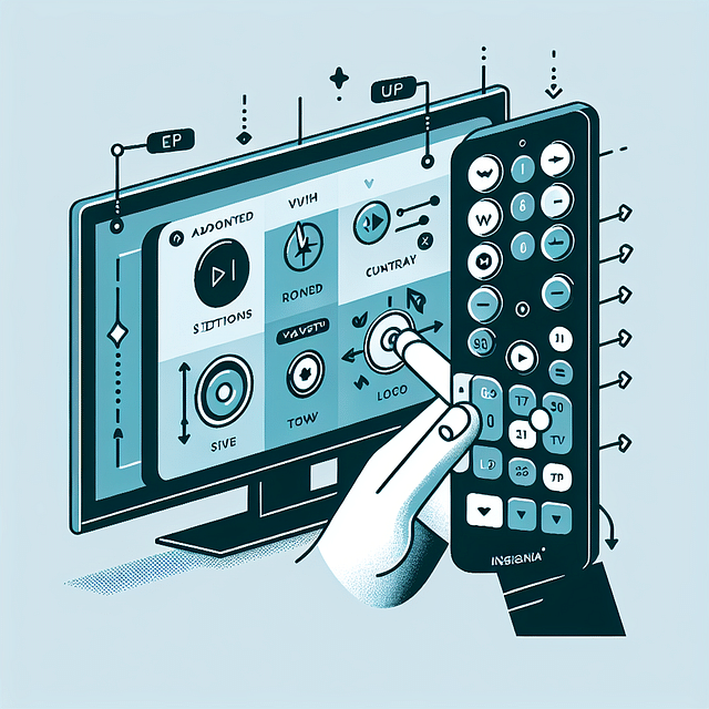 Adjusting advanced settings using Insignia TV manual controls