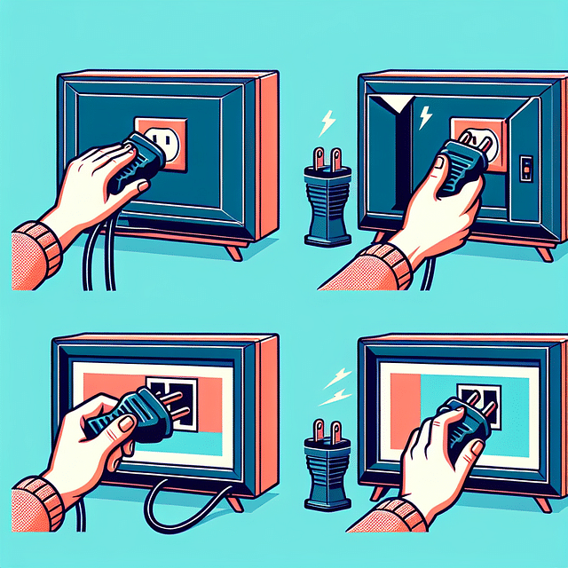 Unplugging Insignia TV from electrical outlet