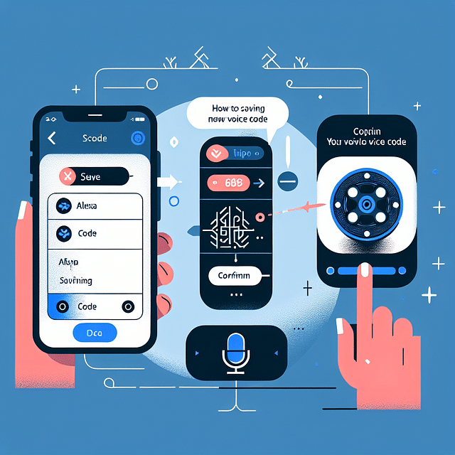 Saving the new voice code in the Alexa app