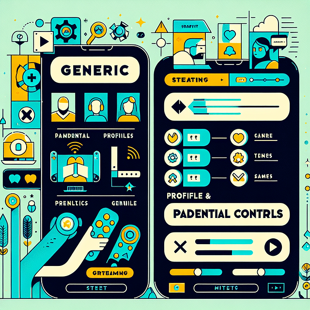 List of Netflix profiles with 'Profile & Parental Controls' section highlighted