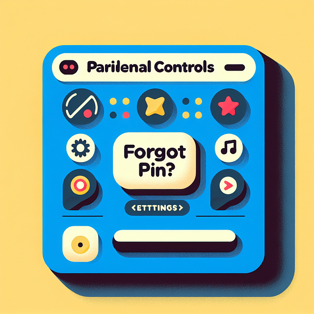 Netflix Parental Controls page with 'Forgot PIN?' link highlighted