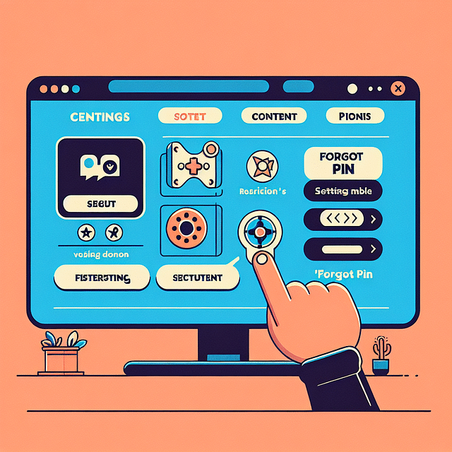 Netflix parental controls page with forgot PIN link