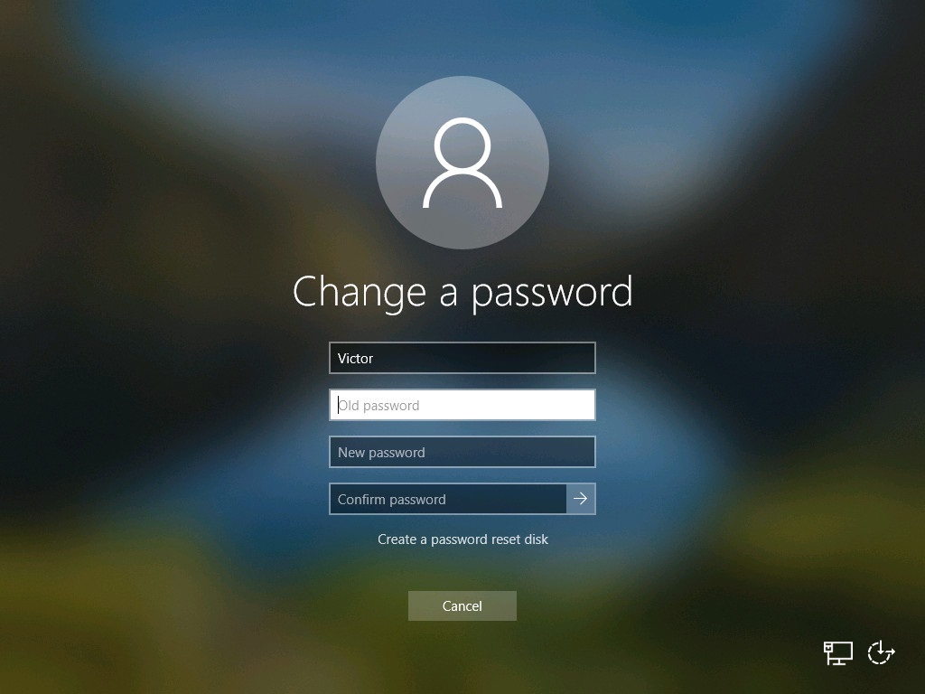 update password