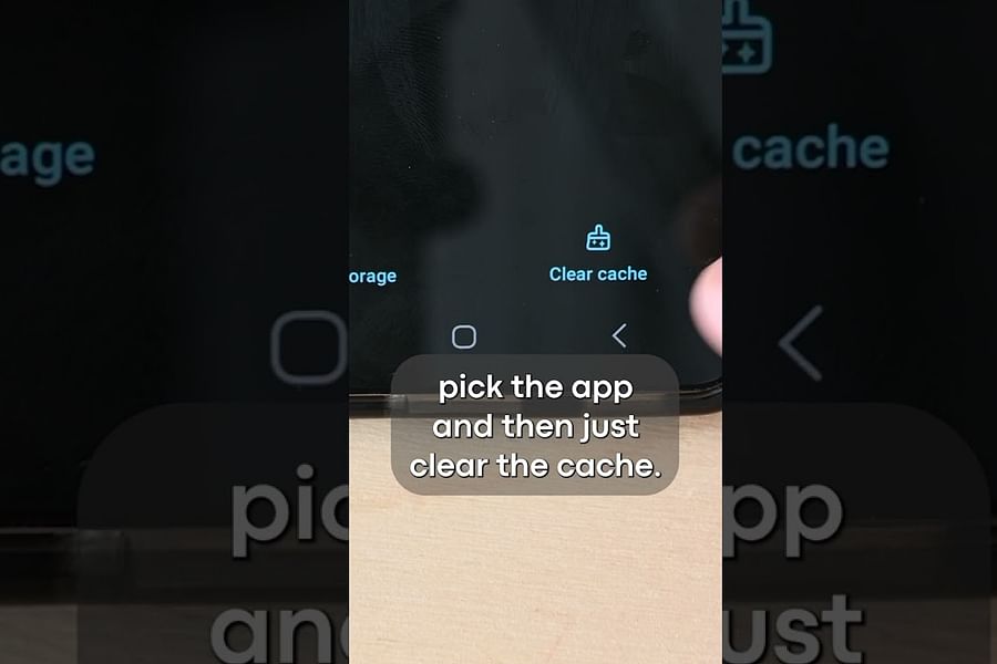 clear app cache