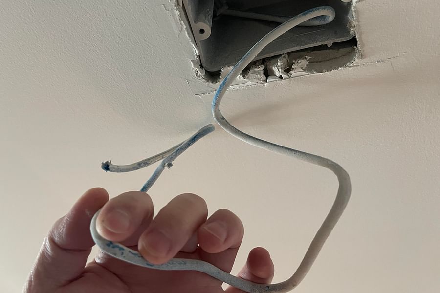 Ethernet cable connection