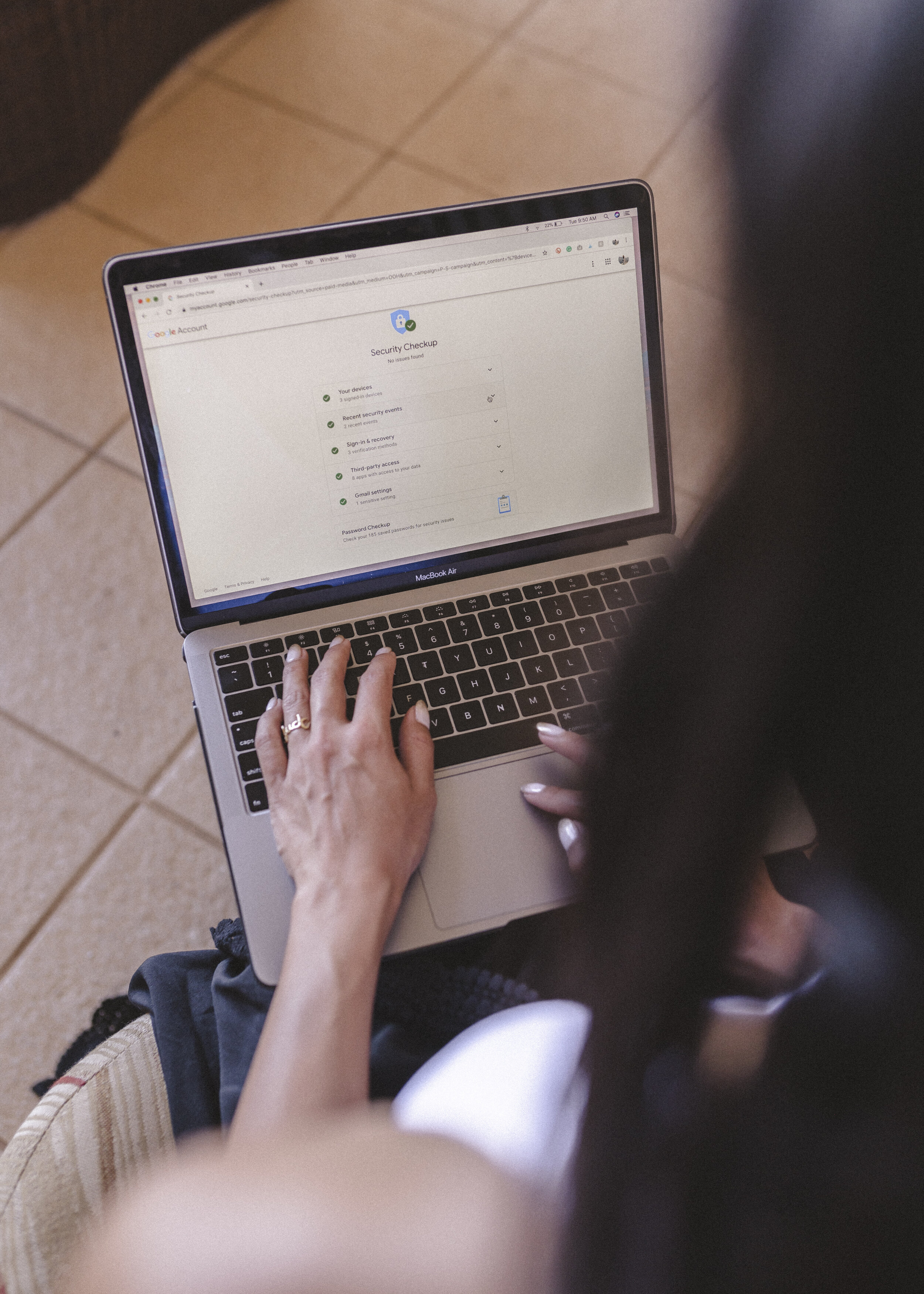 online account security check