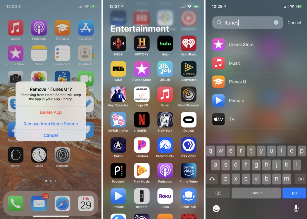reinstall mobile app