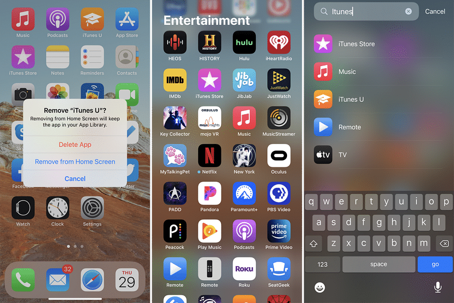 reinstall mobile app