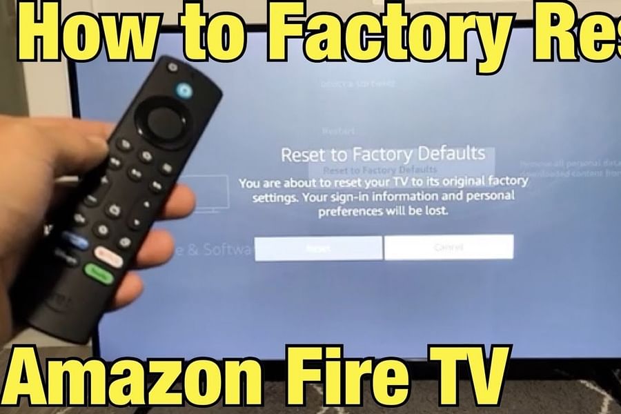 How to factory reset Insignia TV