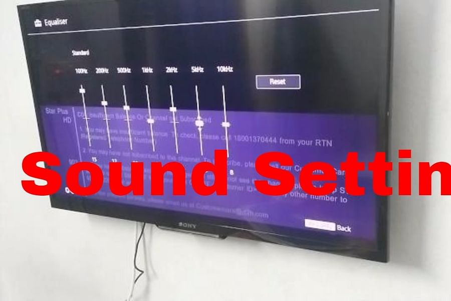 TV audio settings configuration