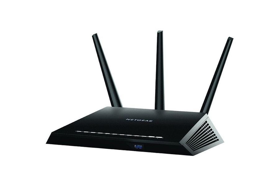 Netgear router with security features enabled