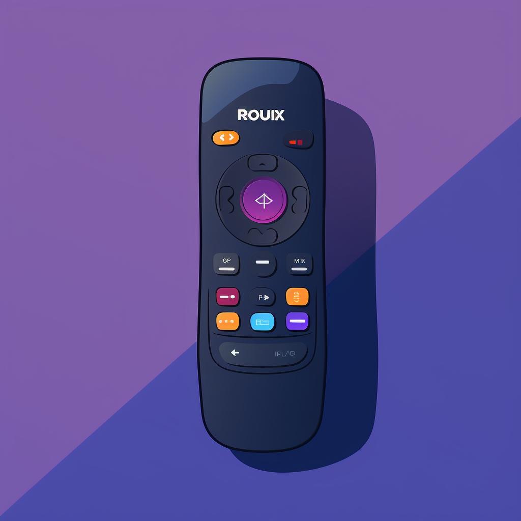 A Roku remote with the 'Home' button highlighted.